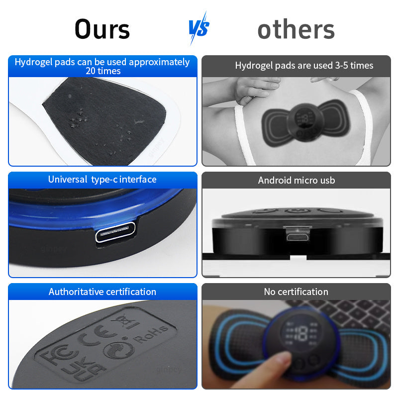 Mini-Massagegerät mit 5 Pads – EMS-Gerät